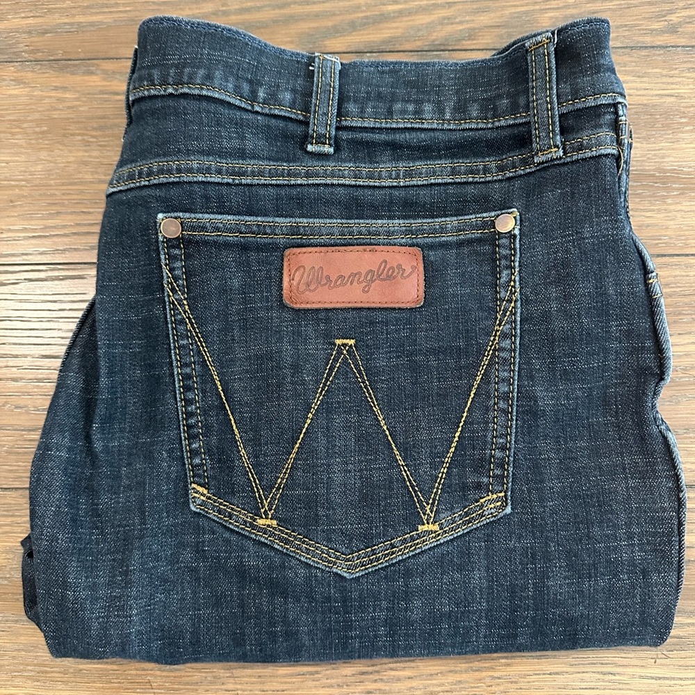 Wrangler Retro Slim Bootcut Indigo Denim Jeans Size 40x34‎